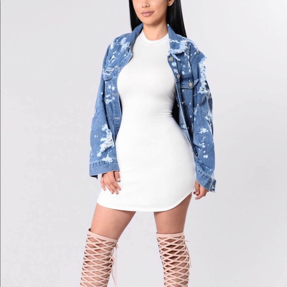 Denim Distress Jacket